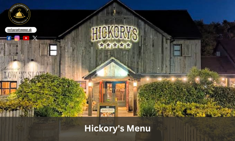 Hickory's Menu