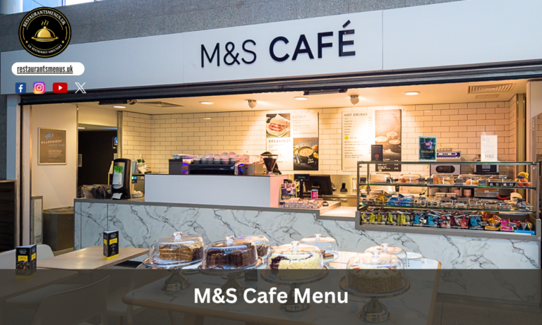 M&S Cafe Menu
