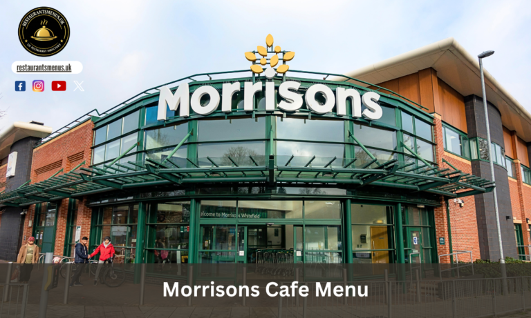 Morrisons Cafe Menu