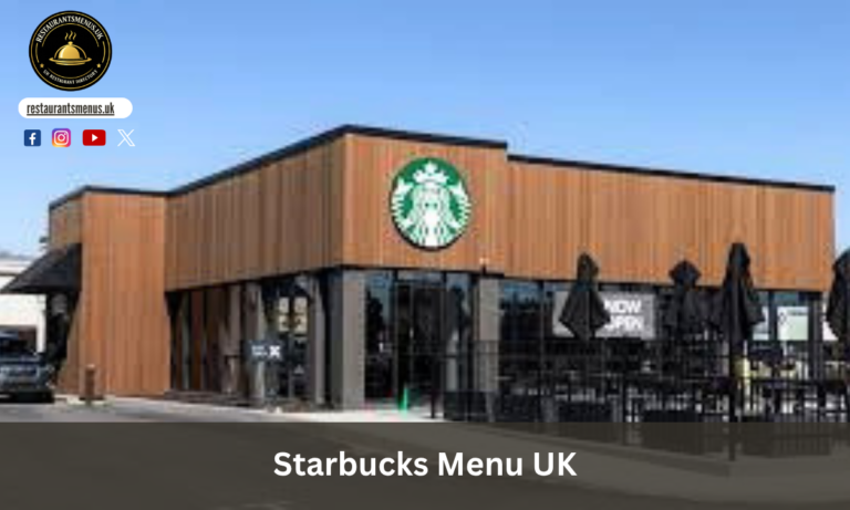 Starbucks Menu UK